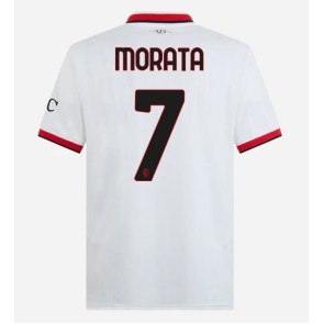 AC Milan Alvaro Morata #7 Replika Udebanetrøje 2024-25 Kortærmet